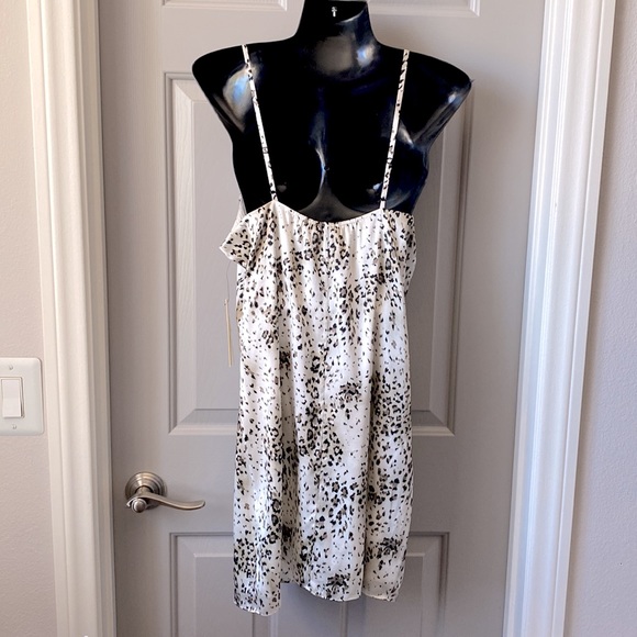 NWT ALICE + OLIVIA Leopard Safari Print Silk Slip Dress SZ M - Picture 5 of 7